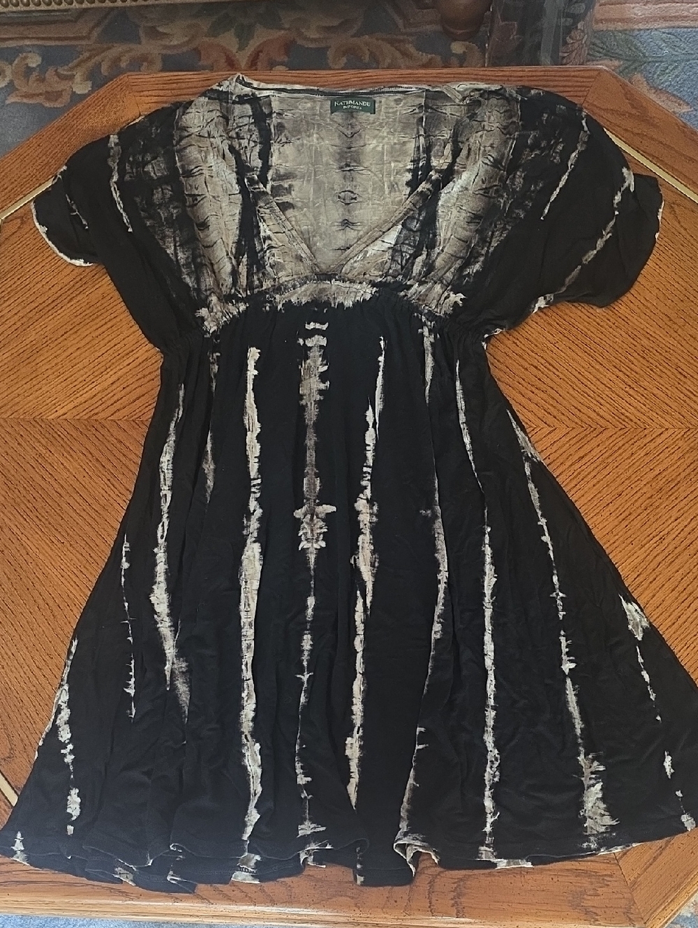 Bohemian-style tie-dye dress from Kathmandu Imports